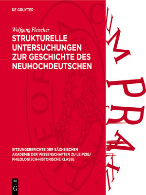 cover image of Strukturelle Untersuchungen zur Geschichte des Neuhochdeutschen